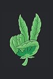 Paz de malezas de hoja de cannabis Cuaderno: drogas Cuaderno de notas A5 forrado libreta Organizador Bloc de notas y conductos Journal Bloque de escritura Regalo Bong fumar Folleto con líneas