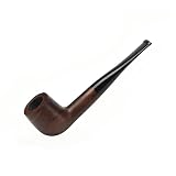 Pipa de tabaco de sándalo, pipas de fumar clásicas, cigarrillos de tabaco, pipas de madera para regalo creativo, no contiene ningún objeto dañino (superficie lisa)