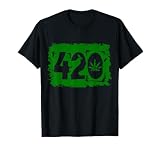 420 hojas de marihuana Vintage Marihuana Cannabis Stoner WEED Camiseta