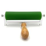 Rodillo de impresión Brayer, prensa tipográfica y cilindro de impresión litográfica con mango de madera para entintar estampado de uso comercial