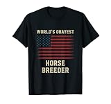 World's Okayest Horse Breeder - Bandera estadounidense Camiseta