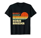 World's Okayest Horse Breeder divertido retro Camiseta