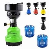 Hornillo de gas camping hervidor Shisha carbón Cigarrillos grillanzünder + 4x Cartuchos de Gas + Mechero nuevo