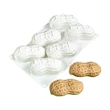 Moldes para fondant con 6 cavidades para decoración de pasteles