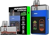 Vaporesso ECO Nano Pro Kit 1000mAh Built-in Battery fit 6ml ECO Nano 0.6/0.8/1.2ohm Mesh Pod 25000 puffs Electronic Cigarette Vape Support ECO/POWER Mode No Nicotine (Azul océano)