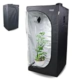 Mobiclinic®, Armario de Cultivo Interior, Growbox, Reflectante Premium Mylar 97%, Hidropónico, Impermeable, Fondo Desmontable, Tejido Nylon Grueso, Estructura Resistente, Grow Tent