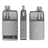 Vaporesso Eco Nano Plus Kit 1400mAh Built-in Battery fit 10ml ECO Nano 0.6/0.8/1.2ohm Mesh Pod 35000 puffs Electronic Cigarette Vape Airflow Adjustable No Liquid No Nicotine (Plata espacial)