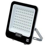 M Ledme - Foco Proyector Led Napoli Plus 50W, 6.000 lumen, IP65 Regulable, Color Luz neutra (4000k), Iluminación exterior, De uso para jardín, patios, parking, hotel, naves etc. LM6808