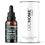 CBHOME Oils - Aceite de Semilla de Cáñamo Max 20% - 30 ml - Base de Coco y Semilla de Cáñamo Ecológico - Prensado en Frío - Sin Aditivos ni Disolventes - 100% Vegetal - Certificado Ecológico UE