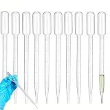 10 Piezas 5 ml Pipetas,Pipetas Plastico,Cuentagotas con Escala,Pipetas de Transferencia de Plástico,para Laboratorio,Experimento de Aula,Perfume,Aceites Esenciales