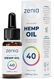 ZENIA aceite de cbd Hemp Seed Oil 40 Alivia las molestias con este aceite, calma el estrés y ayuda a gestionar el sueño.