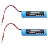 MXJFYY - 2 baterías de Iones de Litio de 3,7 V y 3500 mAh con Conector PH2.0 para mandos a Distancia, electrónica de Bricolaje, Altavoces Bluetooth, Juguetes, iluminación y linternas.