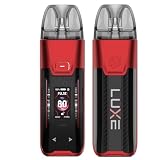 Vaporesso Luxe XR Max 2 Kit 80W – activación por botón, batería integrada de 3200mAh, cartucho POD de 5ML, resistencia GTX, modo MTL/DTL, sin nicotina (Rojo)