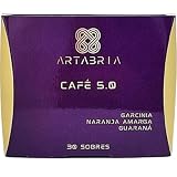 Cafe ARTABRIA 5.0 con Garcinia, Naranja Amarga y Guarana, 30 sobres individuales, Estimula Metabolismo, Aumenta gasto Energetico. Pack Hipnotik Casuality