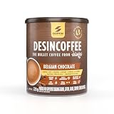 Desincoffee SuperCafé Sin Azúcar | Bebida de café con TCM, vitaminas y cafeína de liberación lenta | Energía sin nerviosismo para el pre-entrenamiento - Sabor Chocolate Belga