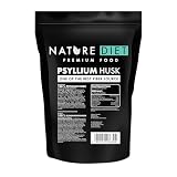 Nature Diet Cáscara de Psyllium, 1000 g, Alto en Fibra, Psyllium Husk | Ayuda a la Digestión, Vegano, Sin Gluten & Sin Lactosa, Para Dieta Keto & Low-Carb, Ideal para Bebidas & Recetas