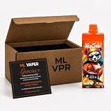 ML VAPER King Pro 65K – Difusor de Aroma Portátil sin Líquido Fresa y Plátano – Diseño Compacto y Fácil de Usar