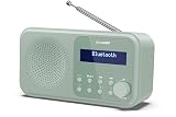Sharp DR-P420(GN) TOKYO Radio Digital DAB+/DAB/FM Bluetooth 5.0, Verde | Portátil con USB o 4 pilas AA, 40 presintonías y alarma dual – Aquamarine Green