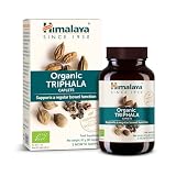 Himalaya Organic Triphala Limpieza de colon y suplemento digestivo para el estreñimiento ocasional, 688 mg, 60 cápsulas, suministro para 2 meses