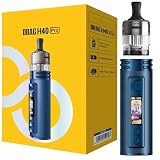 For VOOPOO Drag H40 Pro Kit 5ml Built in 2450mAh Batería No Nicotine | Flujo de aire ajustable MTL Pod vapor fit pnp X bobina (0.6 Ω / 0.8Ω) botón de activación activado
