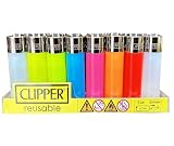 Clipper 48 Mecheros Encendedor de Colores Pocket Flamagas Variados (Pocket Translúcido)