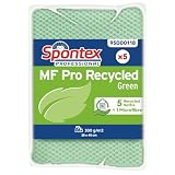 Spontex Mikrofasertuch MF Pro Recycled Green gn 5St, (MF Pro Green) Marca