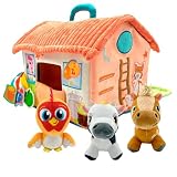 BANDAI La Granja De Zenón Primera Musical, Divertida y educativa Granja interactiva Multicolor AR85000