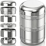 Viberium Grinder Metalico 60 mm - Herb Grinder Metal, 4 Piezas, Crusher