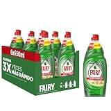 Fairy Ultra Poder Original Líquido Lavavajillas 6x650ML Fórmula Efectiva Que Deja Los Platos Relucientes, Impresionante Poder Antigrasa