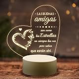 Welsky Regalos Amigas Originales, Regalo Amiga Cumpleaños Led Light | Regalos Originales para Mujer Mejor Amiga Amigo Hermana De Navidad Cumpleaños San, Luz Nocturna Acrílica Grabada
