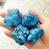 KatLin Piedra Mineral Turquesa Natural, Piedra Desnuda, Cristal Mineral, 1 Unidad Adornos (Size : 130-150g)