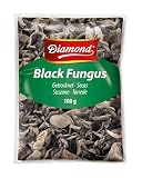 DIAMOND Setas Black Fungus (hongos negros), setas secas asiáticas para sopas y platos wok - 2 x 100 g