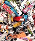 1 Caja de 48 mecheros clipper dIVERSOS DIBUJOS. Recargables. Nuevos.